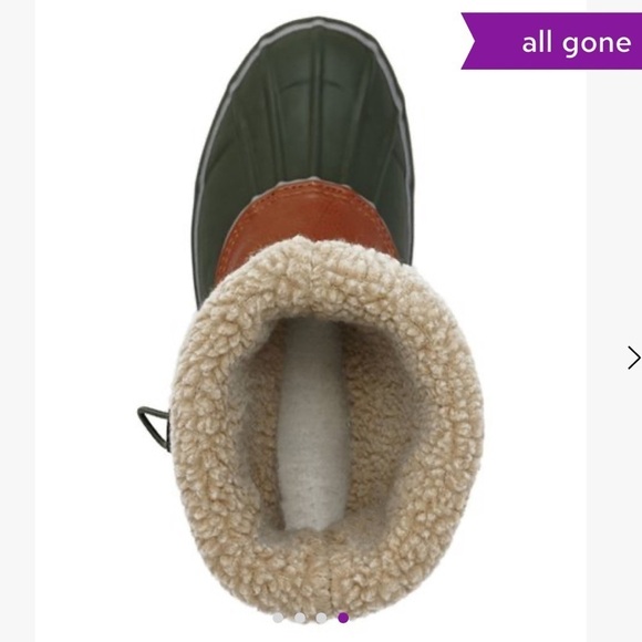 The Sak Daley 5 olive rubber duck boots insulated - Picture 3 of 16